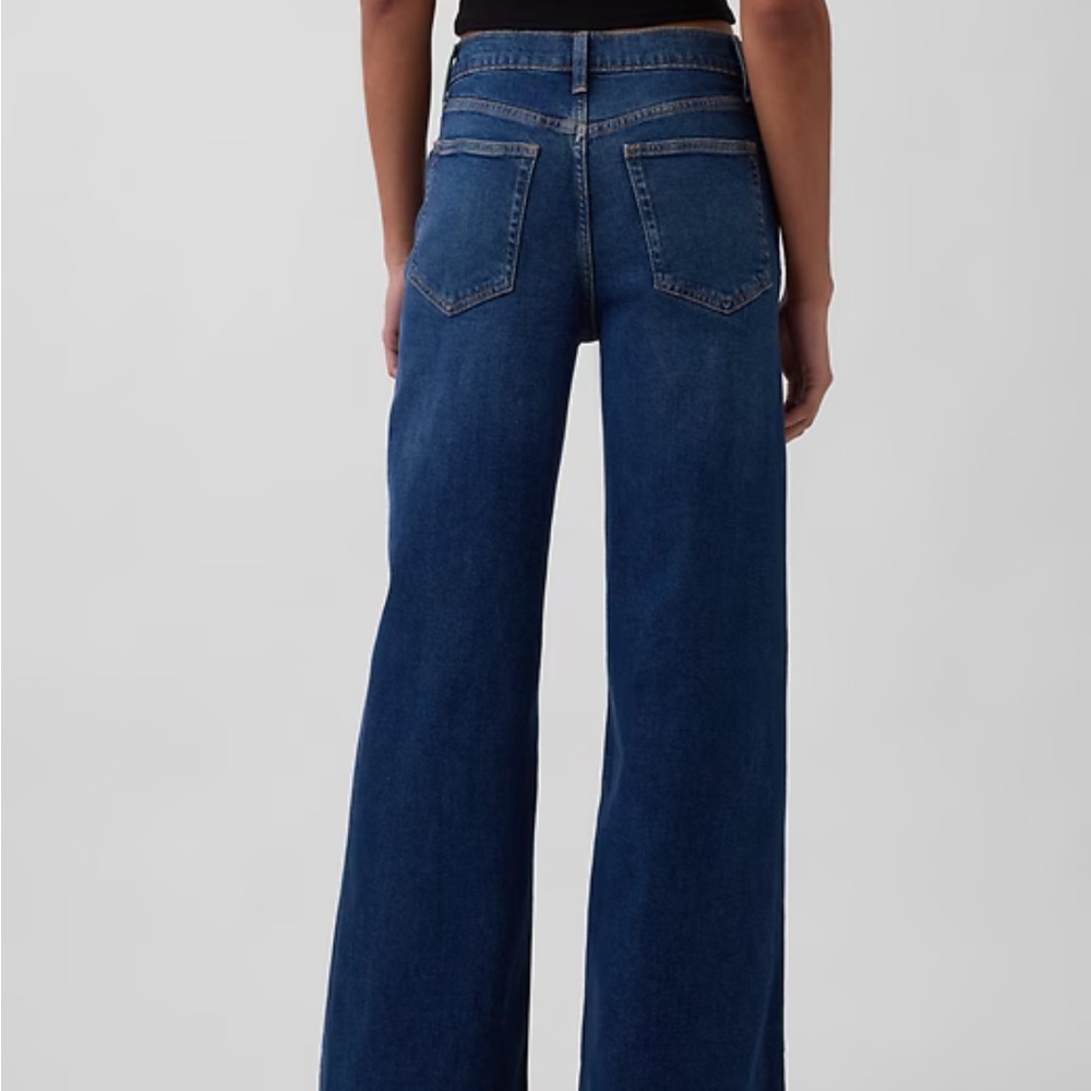GAP Dark Blue Wide Leg Women's Jeans